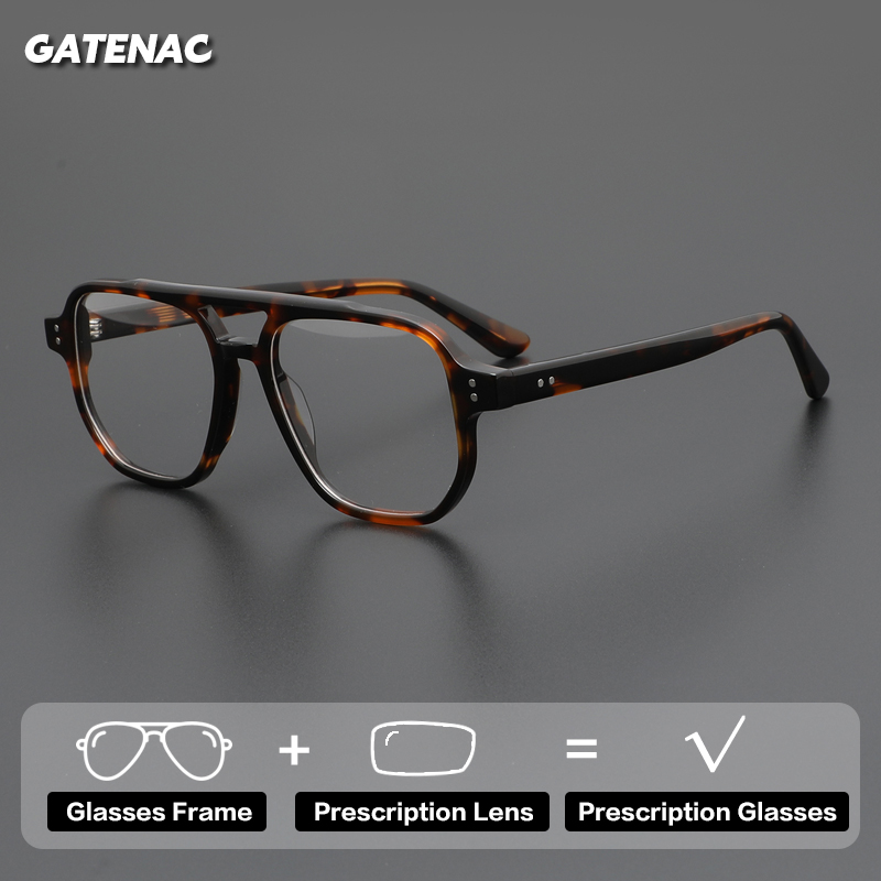 Mens Fashion Reading Glasses - Gatenac Moda Asetat Reçete Gözlük Erkekler