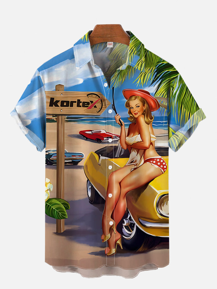 Mens Fashion In 1980S - 1970S-1980S Vintage Pin Up kız Poster