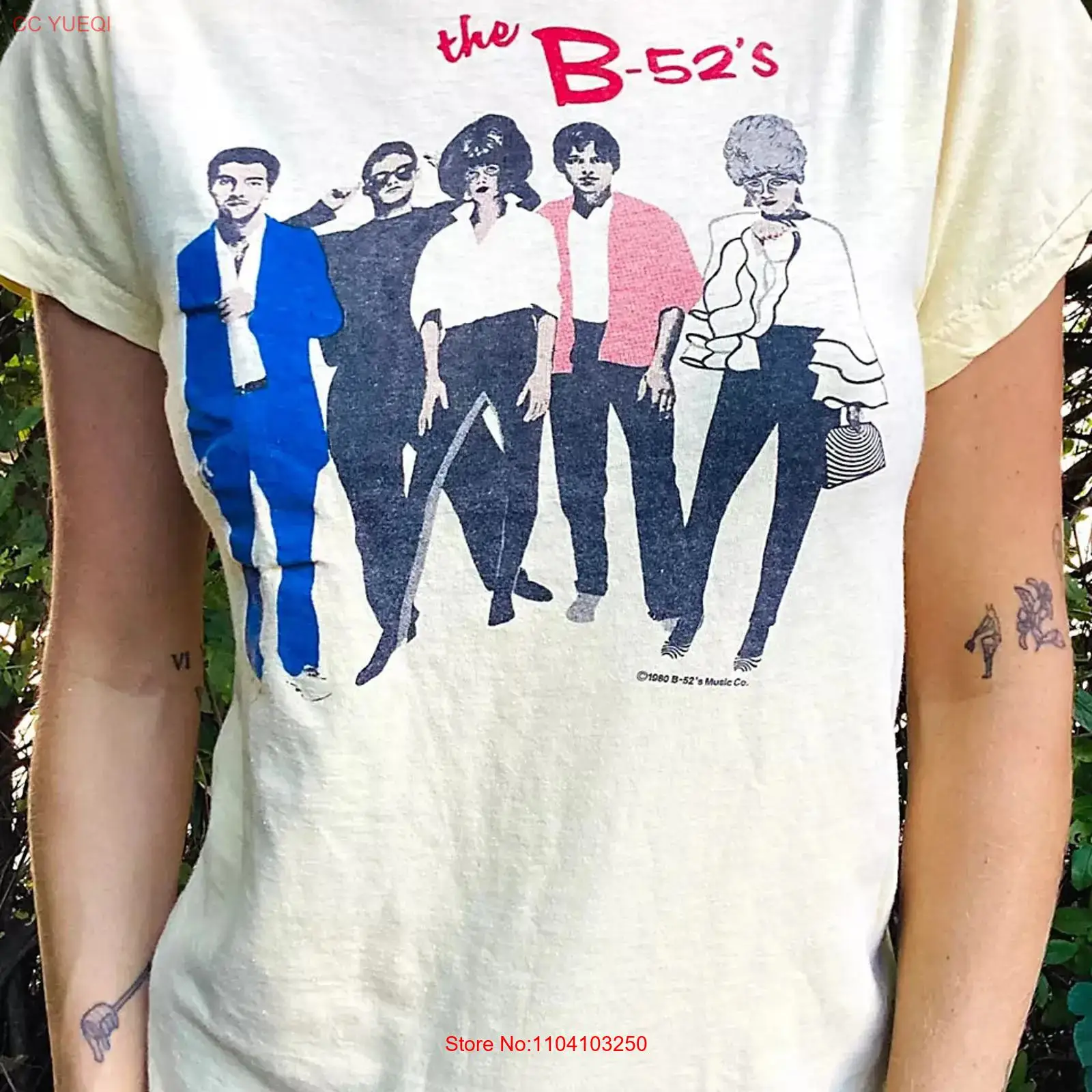 Mens Fashion In 1980S - 1980'lerin yeniden yapılmış versiyonu B52s Tişörtü