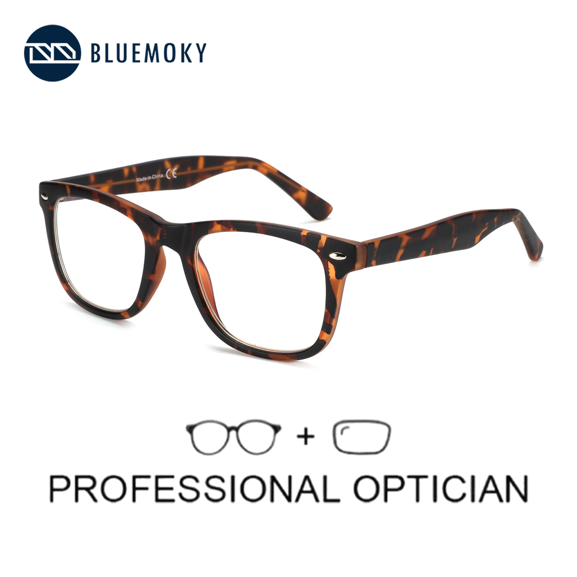 Mens Fashion Reading Glasses - BLUEMOKY Moda Kare Reçete Gözlük Erkekler