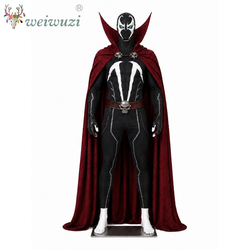 Mens Fashion Jumpsuit - Erkek Cosplay Kostümü Tam Set Siyah