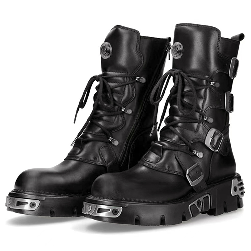 Men'S Fashion Footwear - erkekler lüks moda punk gotik yüksek