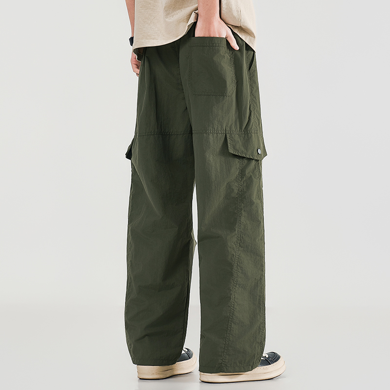 Cargo Jogger Pants - Yaz erkek iş kıyafeti geniş bacak