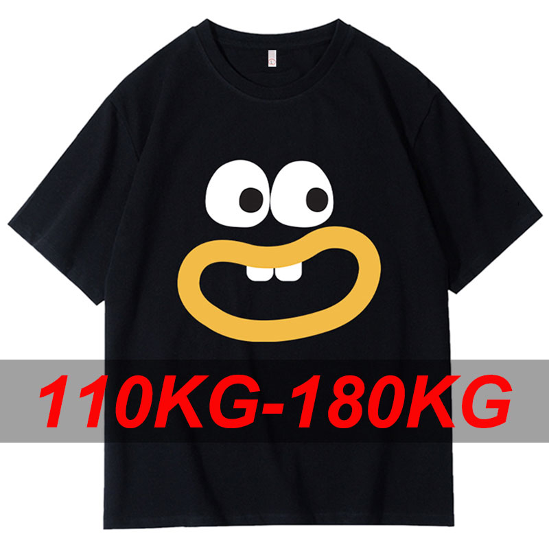 Mens Fashion Black Shirt - Yaz artı boyutu erkek tişörtü 7XL