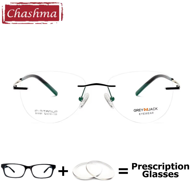 Mens Fashion Reading Glasses - Chashma Zarif Çerçevesiz Gözlük Reçete Gözlük