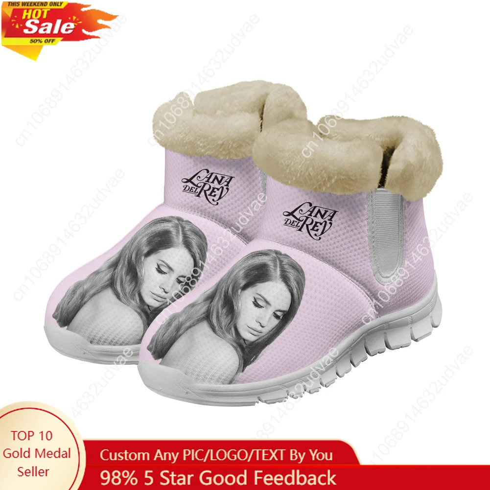 Casual Sneakers Men - Lana Del Rey Singer Peluş Ayakkabı