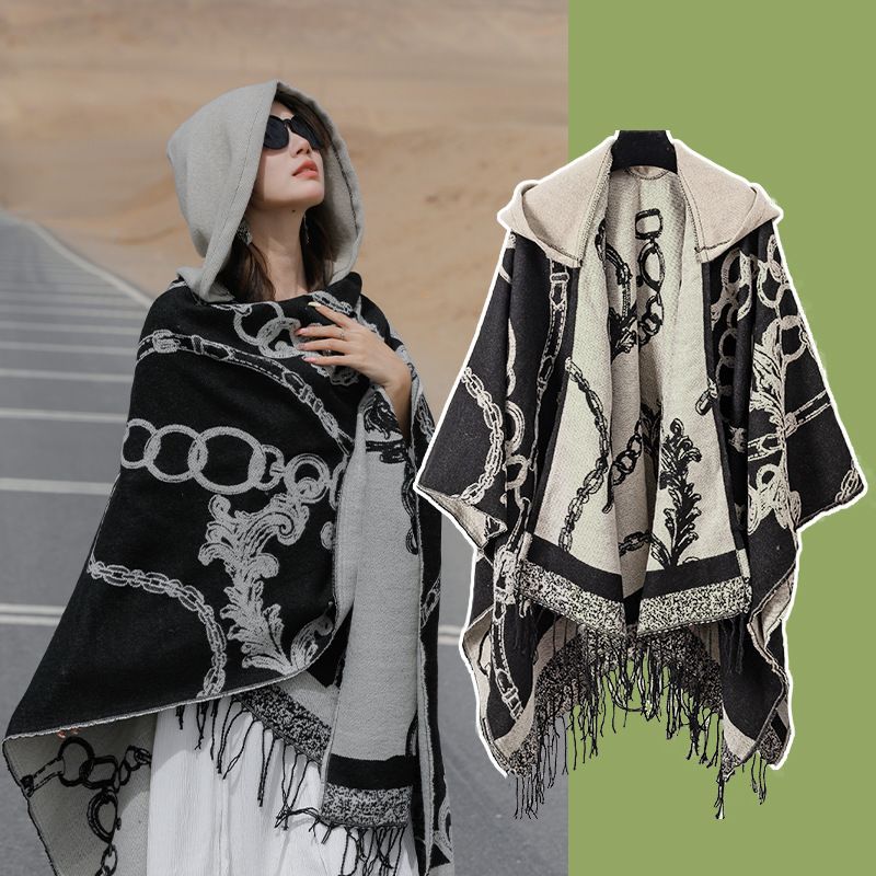 Mens Fashion Poncho - 2026 Kadın Pelerin Palto Erkek Ceket