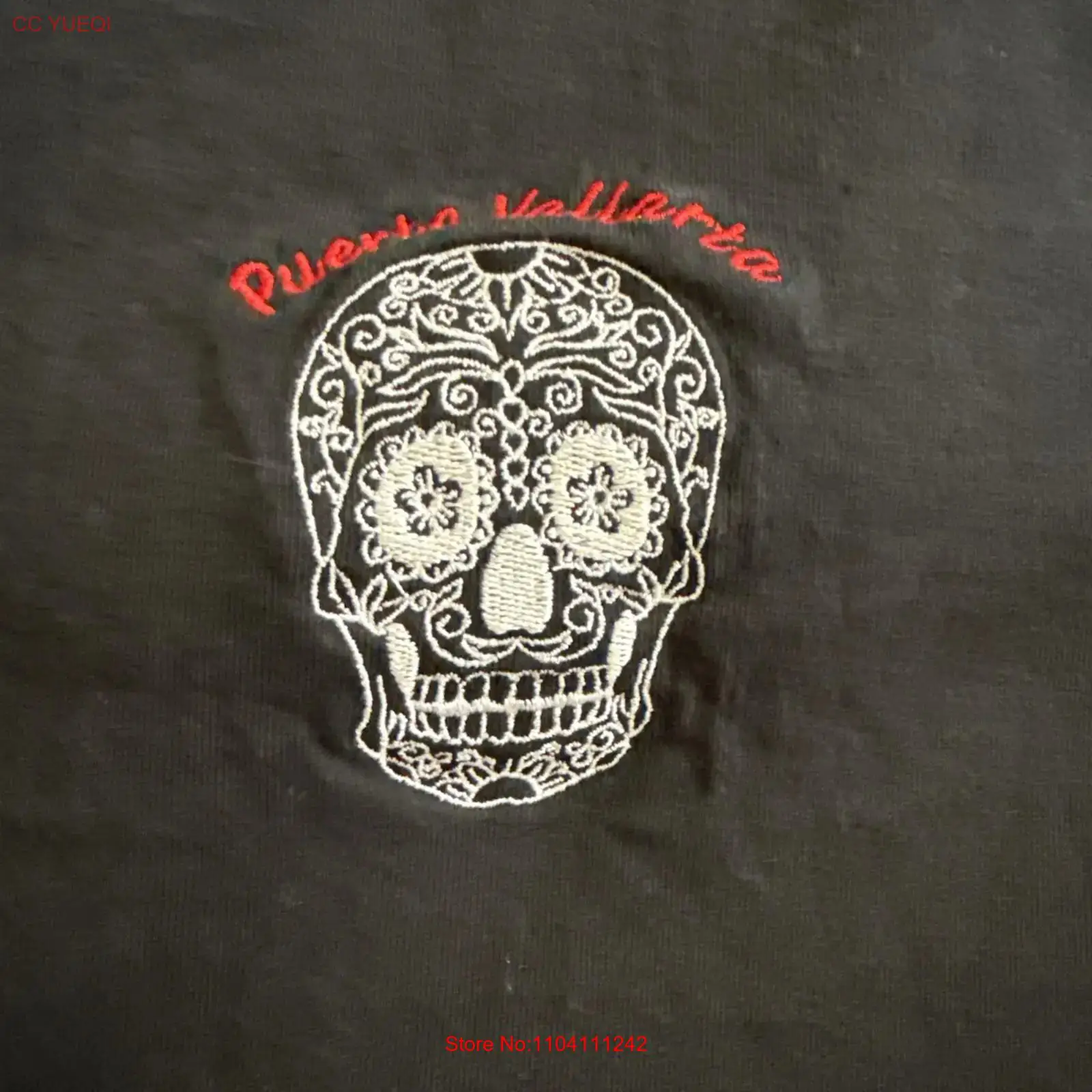 Mens Fashion Black Shirt - Dia de los Muertos Puertovallarta Siyah