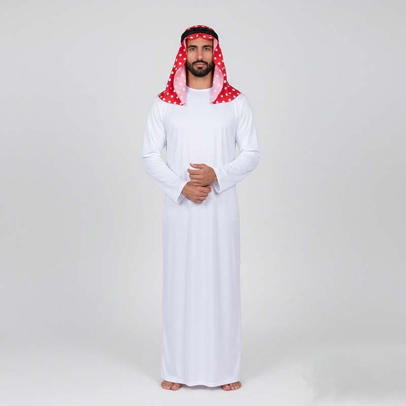 Mens Fashion Jumpsuit - Geleneksel Arap Kostümü Arap Cübbesi Erkekler