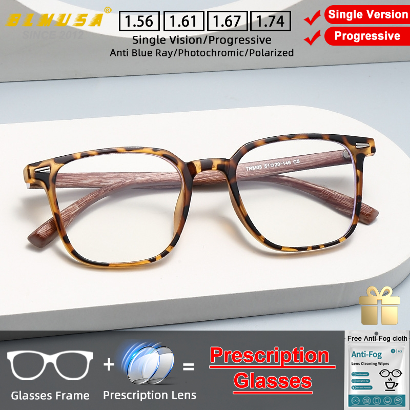 Mens Fashion Reading Glasses - BLMUSA Moda Ultralight Kare Reçete Miyopi