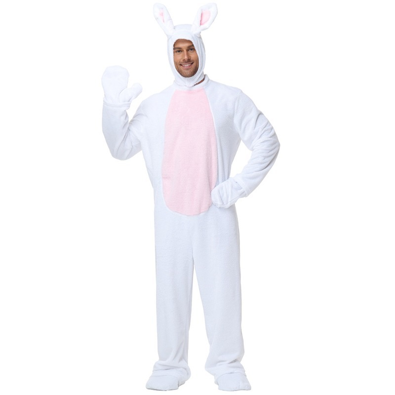 Mens Fashion Jumpsuit - Cadılar Bayramı Yetişkin Hayvan Tavşan Kostümü