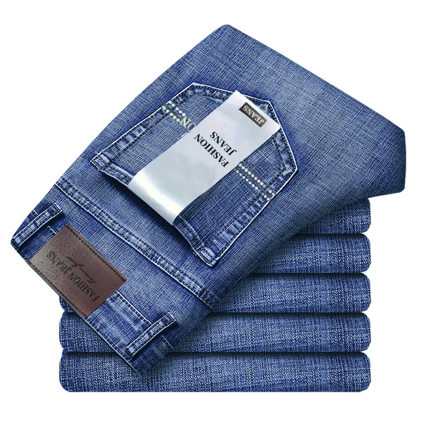 Men'S Fashion For 60 Year Old - 2026 Wthinlee İnce Yıkanmış Kot Rahat
