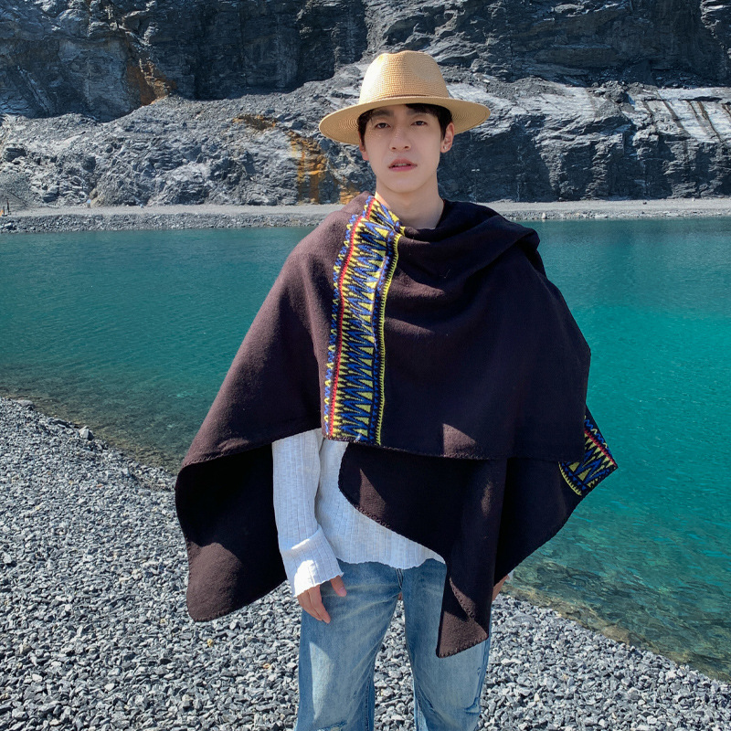 Erkek Pelerin Çöl Seyahati Etn - Mens Fashion Poncho incelemesi ve fiyatı