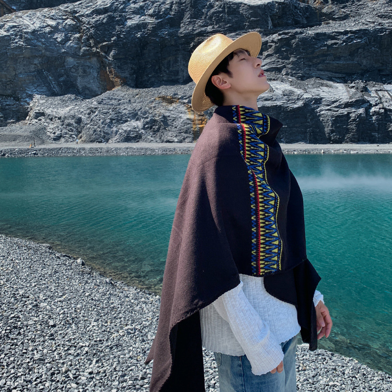 Erkek Pelerin Çöl Seyahati Etn - Mens Fashion Poncho incelemesi ve fiyatı