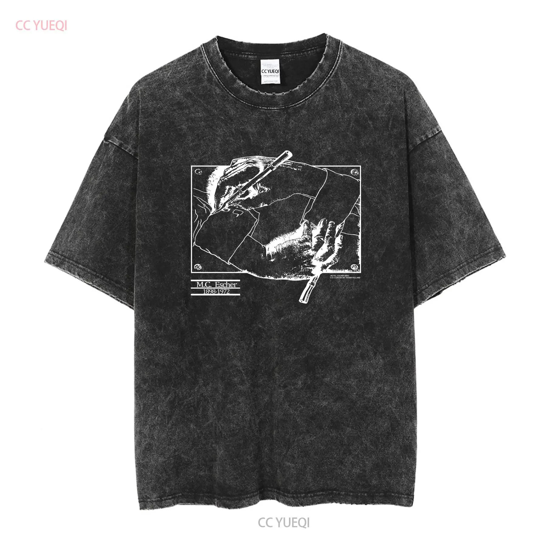 Vintage 1990 MC Escher Tişörtl - Mens Fashion Black Shirt incelemesi ve fiyatı