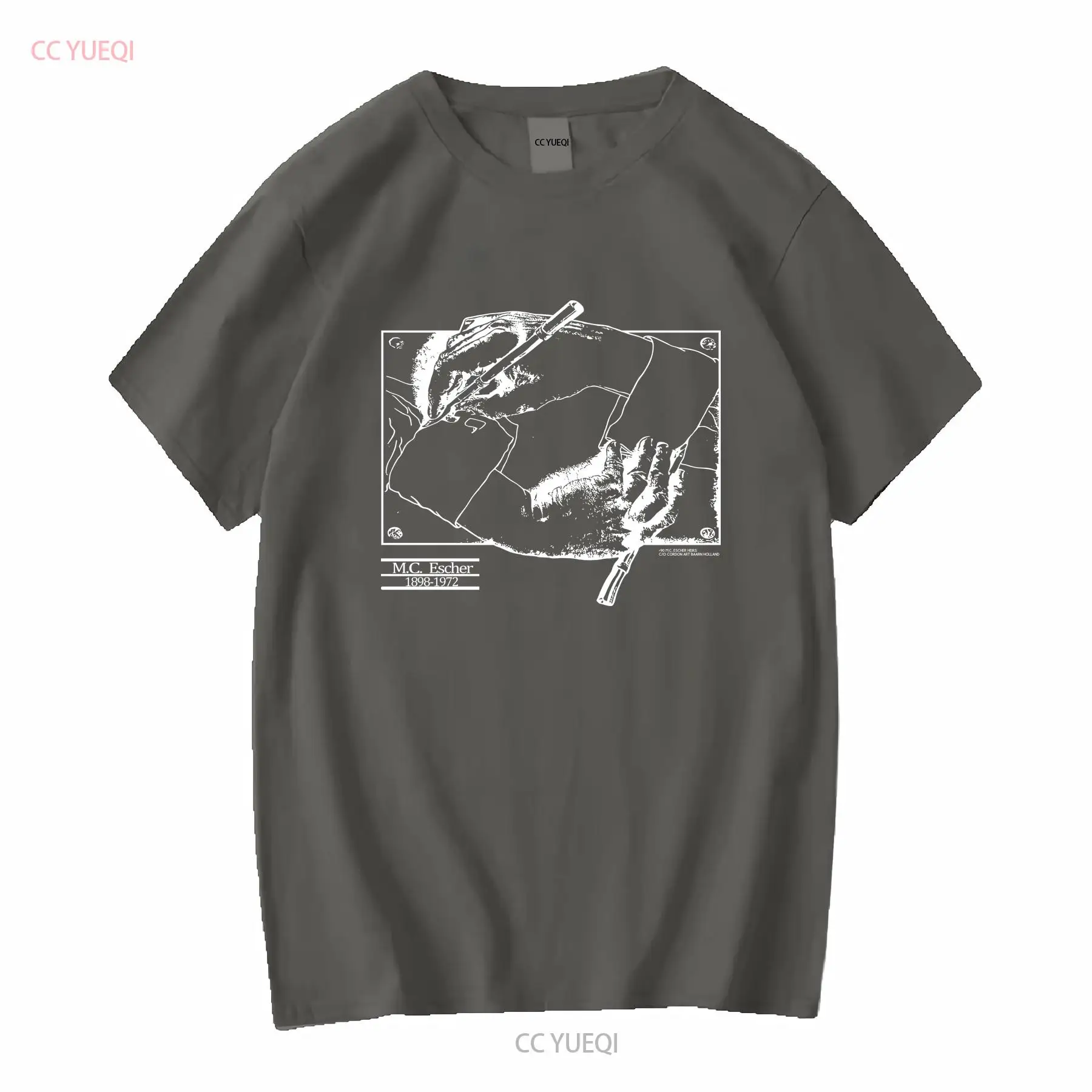 Vintage 1990 MC Escher Tişörtl - Mens Fashion Black Shirt incelemesi ve fiyatı