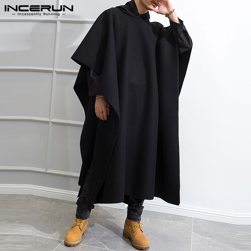 INCERUN Moda Erkek Pelerin Mon - Mens Fashion Poncho incelemesi ve fiyatı