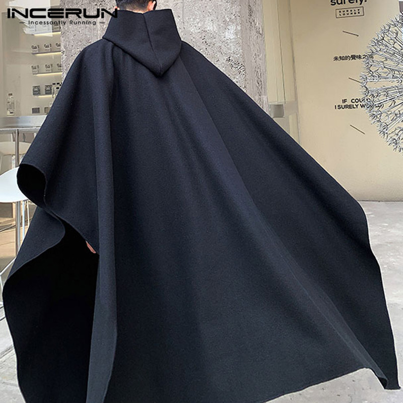 INCERUN Moda Erkek Pelerin Mon - Mens Fashion Poncho incelemesi ve fiyatı