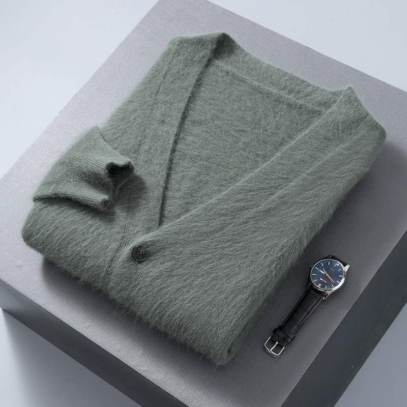 Erkek hırka kazak vizon kadife - Men'S Fashion V Neck Sweater incelemesi ve fiyatı
