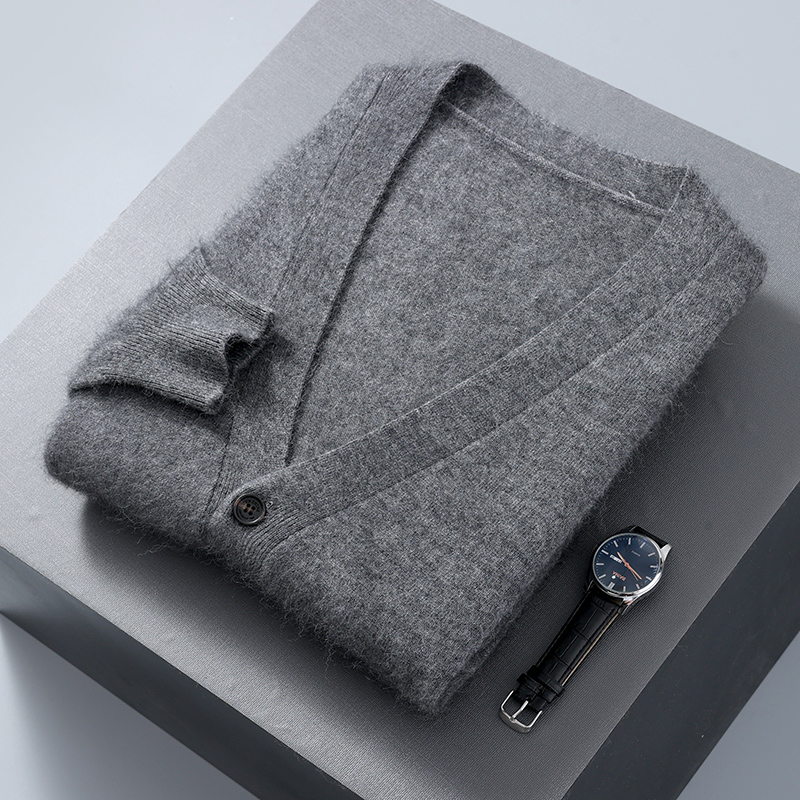 Erkek hırka kazak vizon kadife - Men'S Fashion V Neck Sweater incelemesi ve fiyatı