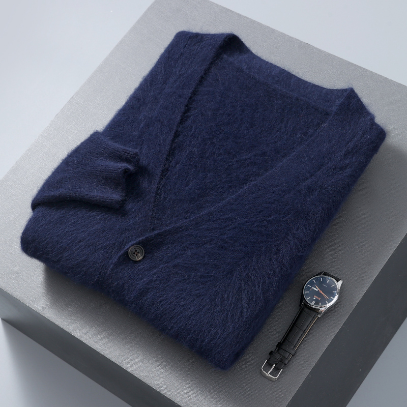 Erkek hırka kazak vizon kadife - Men'S Fashion V Neck Sweater incelemesi ve fiyatı