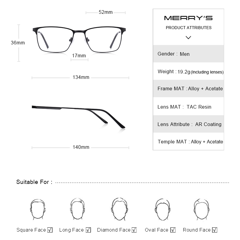 MERRYS tasarım erkekler moda r - Mens Fashion Reading Glasses incelemesi ve fiyatı