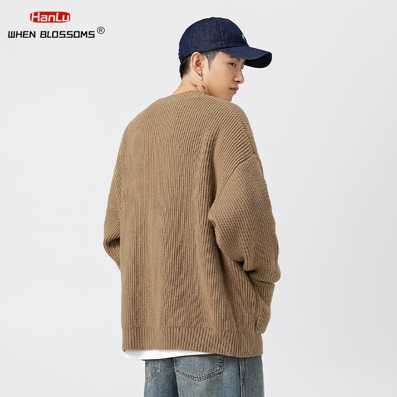 Kore moda Streetwear tek göğüs - Men'S Fashion V Neck Sweater incelemesi ve fiyatı
