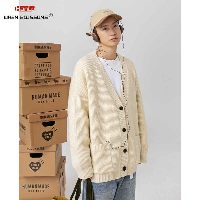 Kore moda Streetwear tek göğüs - Men'S Fashion V Neck Sweater incelemesi ve fiyatı
