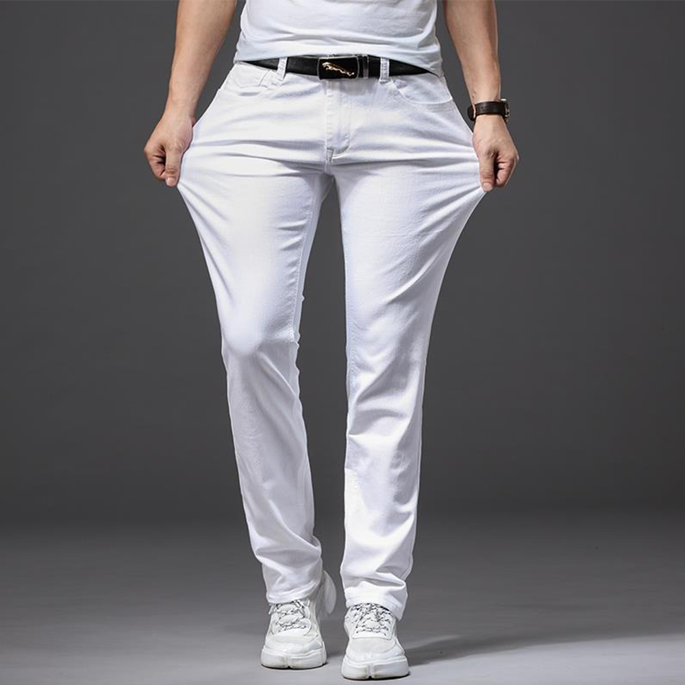 Erkekler Beyaz Kot Esneklik Dü - Men'S Fashion For 60 Year Old incelemesi ve fiyatı