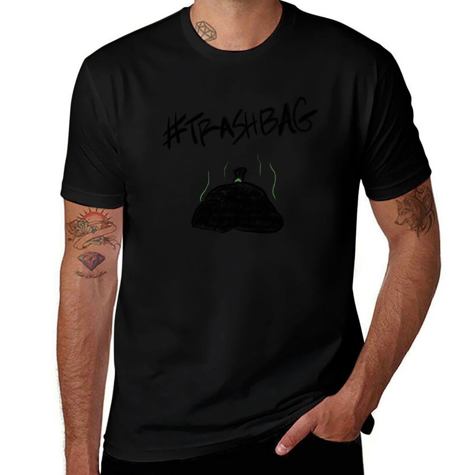 Hashtag Çöp Torbası Tişörtü Mo - Mens Fashion Hashtags incelemesi ve fiyatı