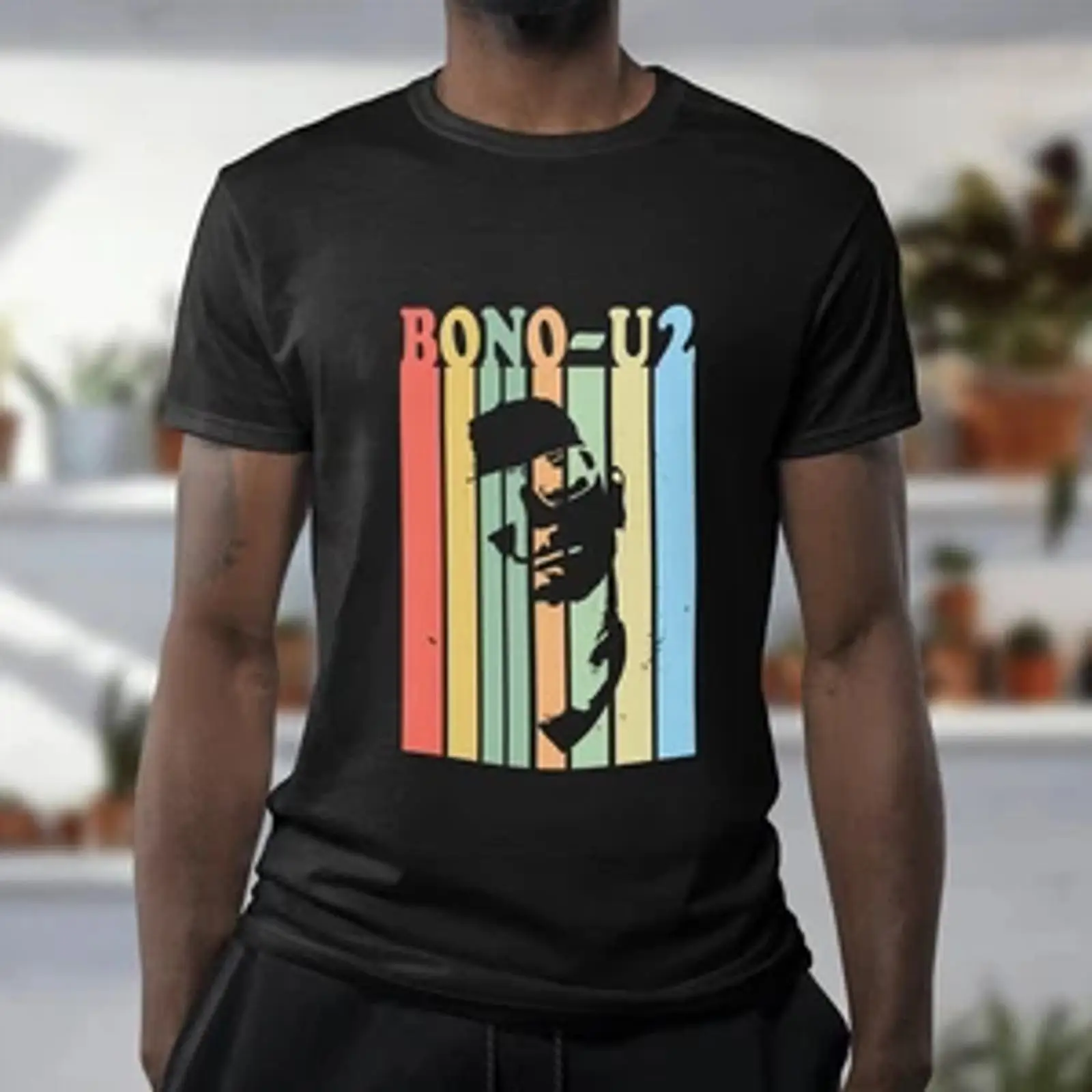 BONO U2 Tişört Müzik Efsanesi  - Mens Fashion In 1980S incelemesi ve fiyatı