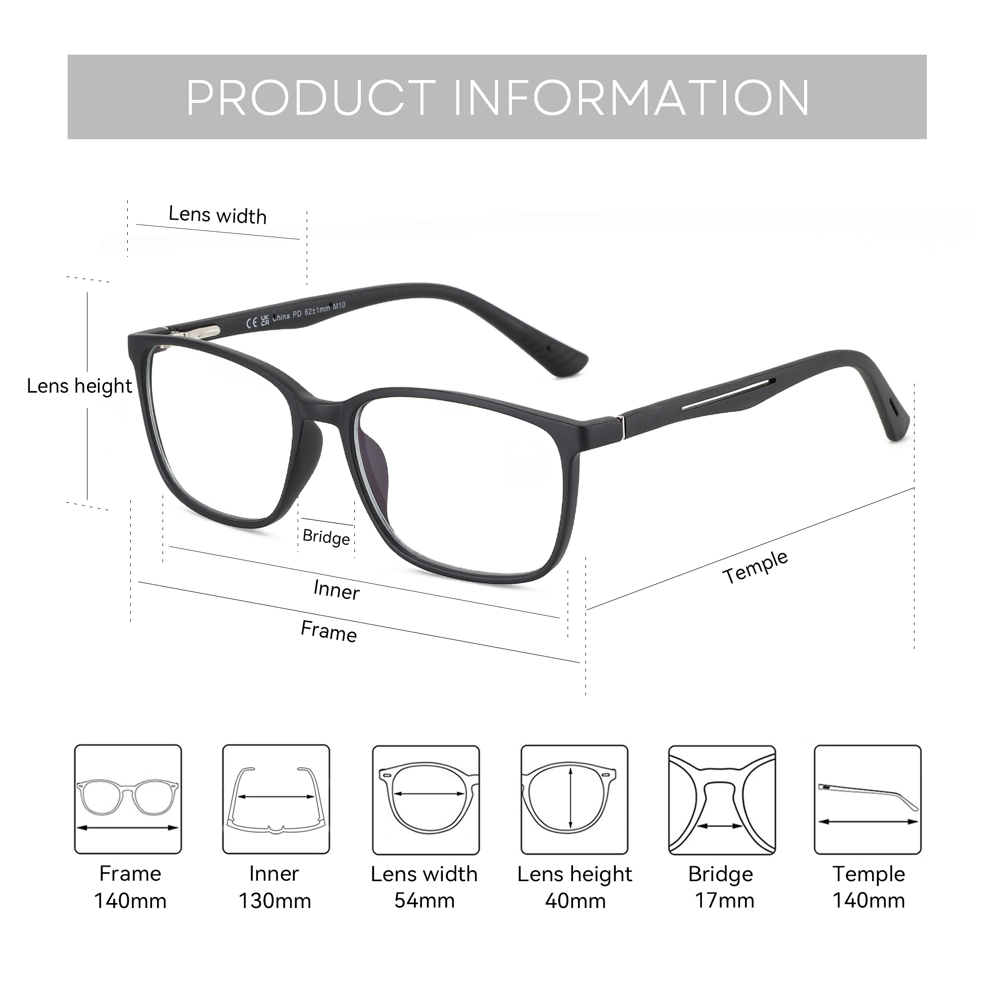 BLUEMOKY Dikdörtgen Reçete Göz - Mens Fashion Reading Glasses incelemesi ve fiyatı