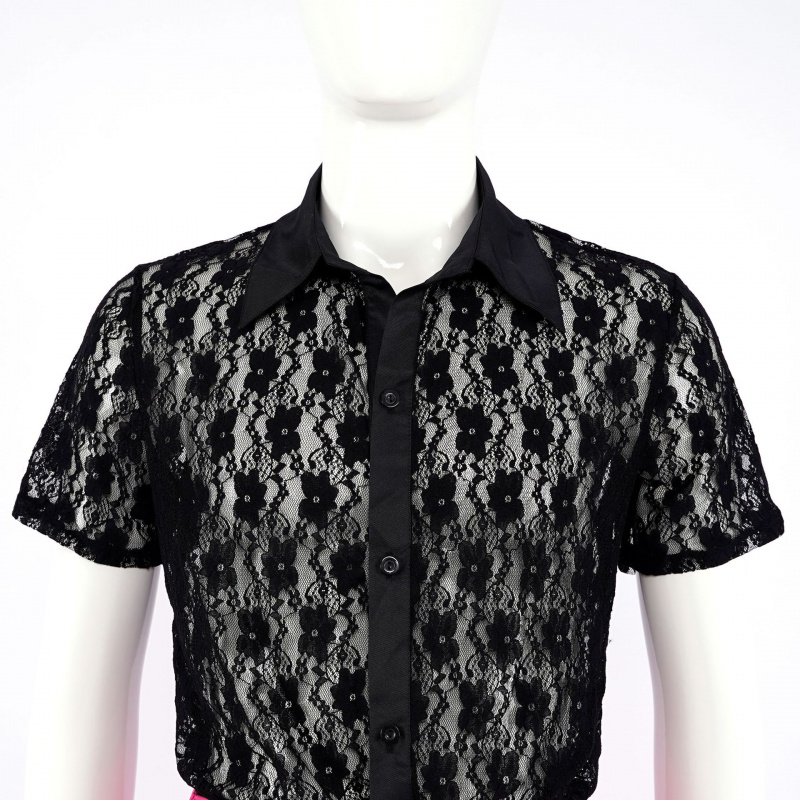 Film Elvis Presley Kostüm Pemb - Mens Fashion Black Shirt incelemesi ve fiyatı