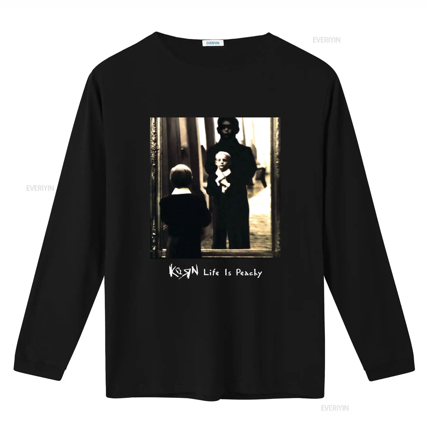 Korn Life Is Peachy Retro Bask - Mens Fashion Black Shirt incelemesi ve fiyatı