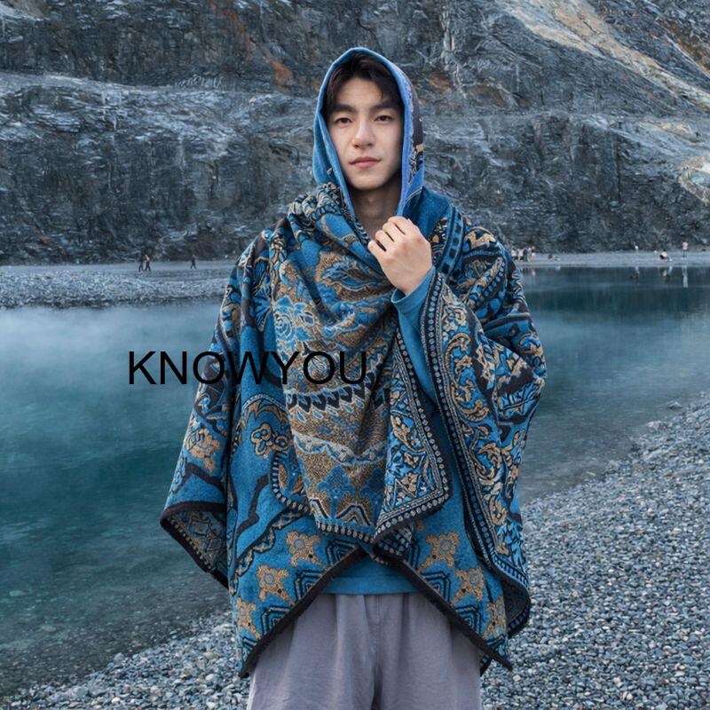 Erkek Kalın Açık Hava Seyahat  - Mens Fashion Poncho incelemesi ve fiyatı