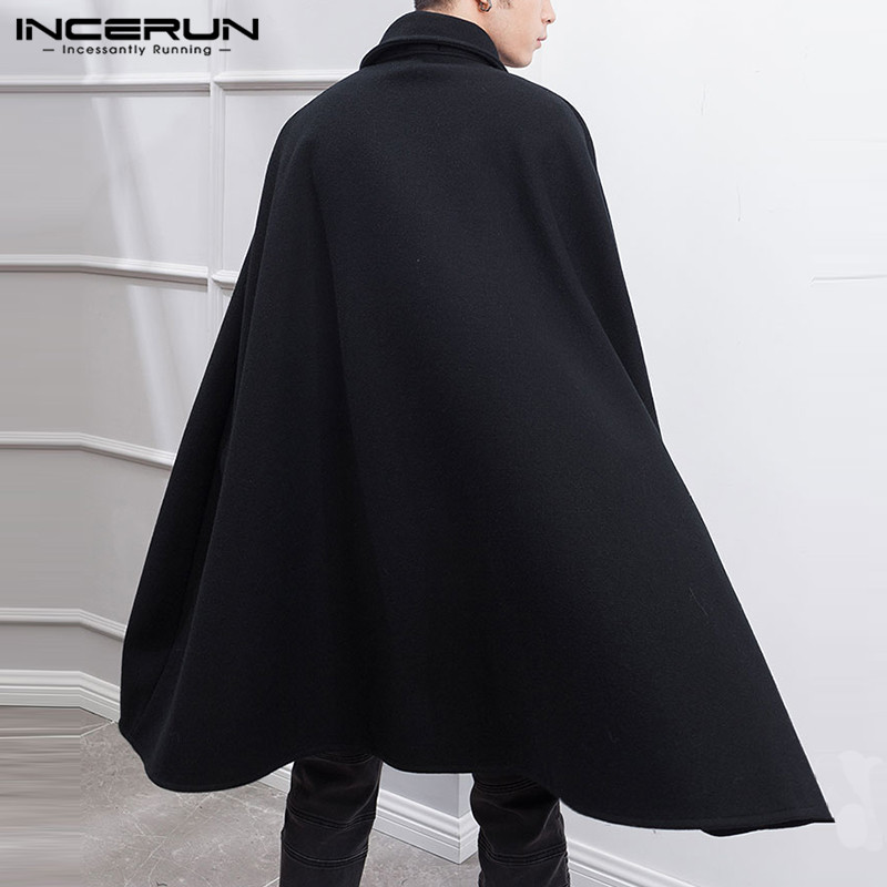 Moda erkek pelerin mont yaka d - Mens Fashion Poncho incelemesi ve fiyatı