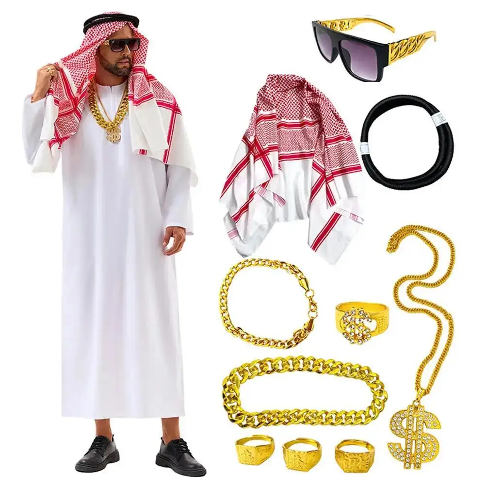 Arap Dubai Kostümü BAE Şeyh Co - Mens Fashion Jumpsuit incelemesi ve fiyatı