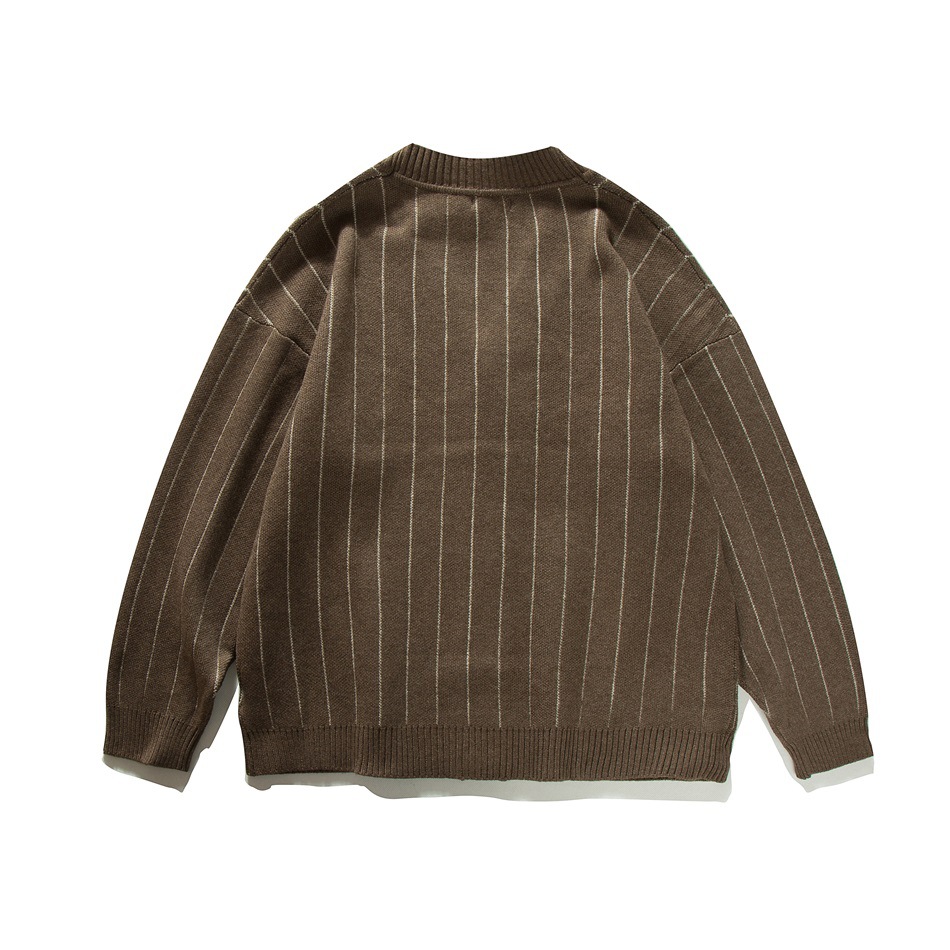 İlkbahar Sonbahar Şerit Hırka  - Men'S Fashion V Neck Sweater incelemesi ve fiyatı