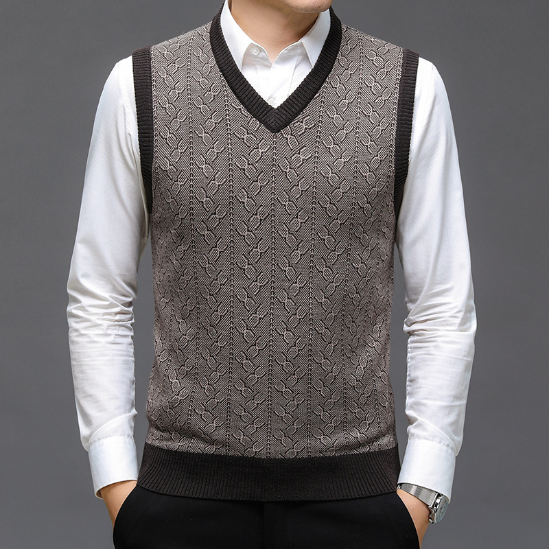 KAHVE Marka Kazak Erkek Giysil - Men'S Fashion V Neck Sweater incelemesi ve fiyatı